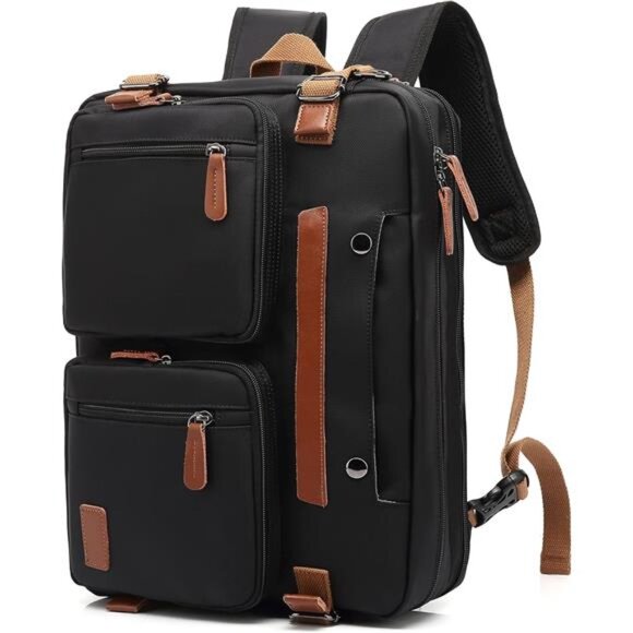 3 in 1 Laptop Bag for Men Women Backpack Messenger Briefcase Work Travel Bag - Picture 1 of 7